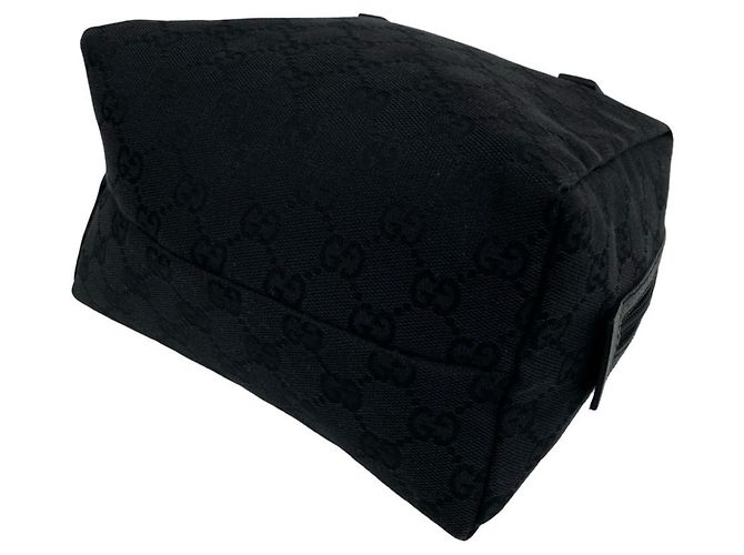 Borsa a mano Gucci GG Canvas Leather Mini Boston Bag Nero - vista 8