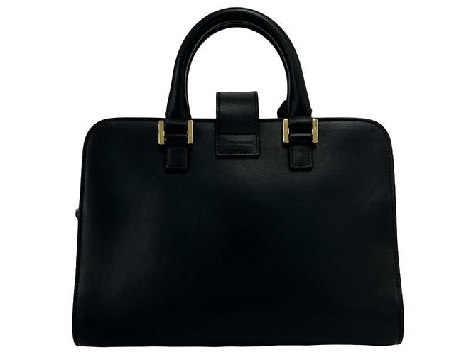 Borsa a mano Yves Saint Laurent Baby Cabas in pelle nera Nero - vista 3