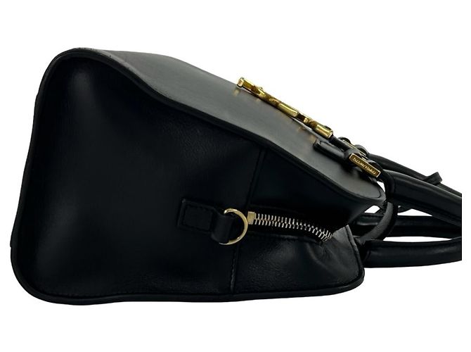 Borsa a mano Yves Saint Laurent Baby Cabas in pelle nera Nero - vista 6