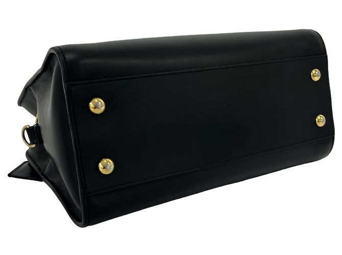Borsa a mano Yves Saint Laurent Baby Cabas in pelle nera Nero - vista 7