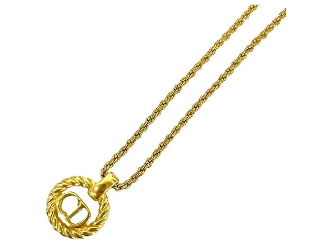 Collana Christian Dior Vintage CD Logo D'oro - vista 4