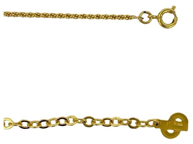 Collana Christian Dior Vintage CD Logo D'oro - vista 5