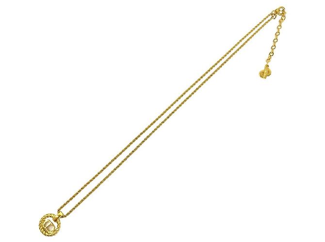 Collana Christian Dior Vintage CD Logo D'oro - vista 6