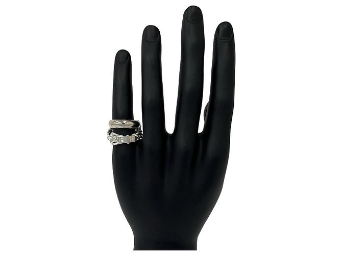 Hermès HERMES Boucles Sellier Inflexible Ring Silber - Ansicht 2