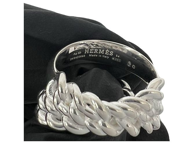 Hermès HERMES Boucles Sellier Inflexible Ring Silber - Ansicht 3