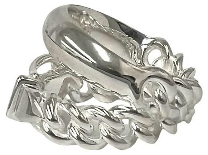 Hermès HERMES Boucles Sellier Inflexible Ring Silber - Ansicht 4