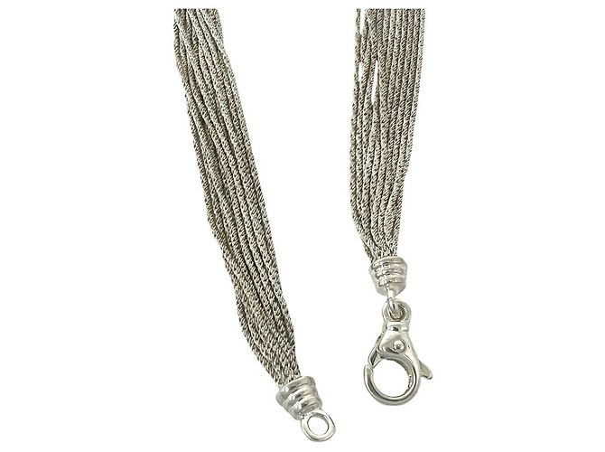 Tiffany & Co Collana a più fili Tiffany D'oro Giallo Blu navy - vista 5