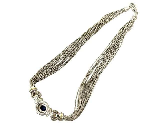 Tiffany & Co Collana a più fili Tiffany D'oro Giallo Blu navy - vista 6