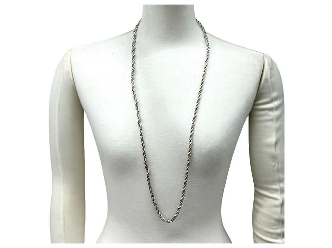 Tiffany & Co Collana Tiffany Vintage Twist Rope Argento D'oro - vista 2