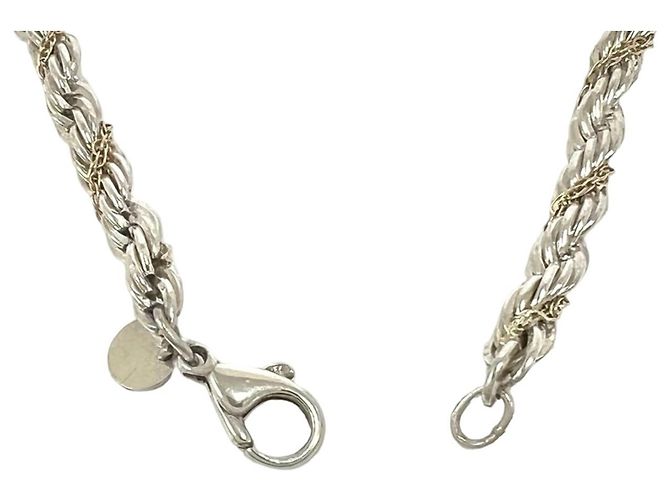 Tiffany & Co Collana Tiffany Vintage Twist Rope Argento D'oro - vista 5