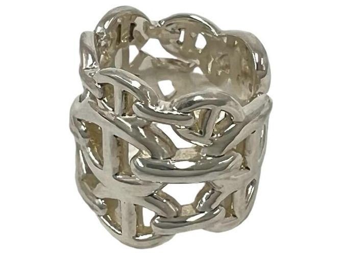 Ring Hermès Anillo Hermes Enchainée GM Plata - vista 4