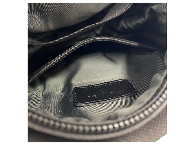 Borsa a tracolla Chanel Coco Mark Logo in tela e mesh Nero Verde - vista 10