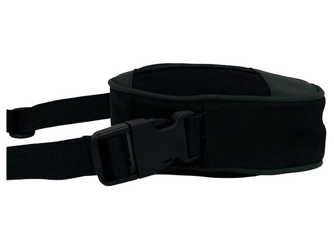 Borsa a tracolla Chanel Coco Mark Logo in tela e mesh Nero Verde - vista 5