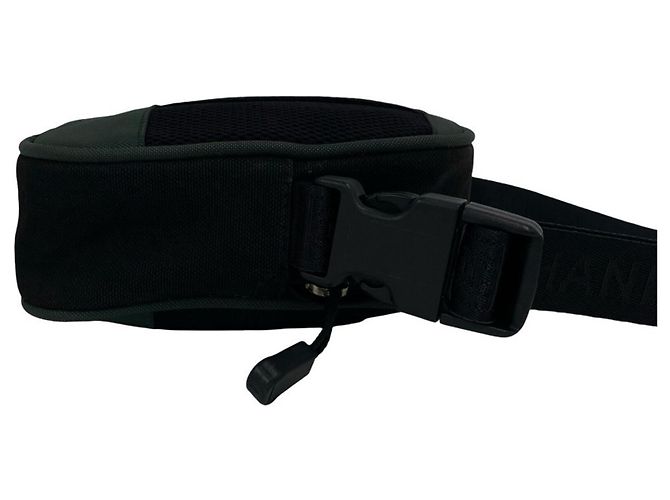 Borsa a tracolla Chanel Coco Mark Logo in tela e mesh Nero Verde - vista 6
