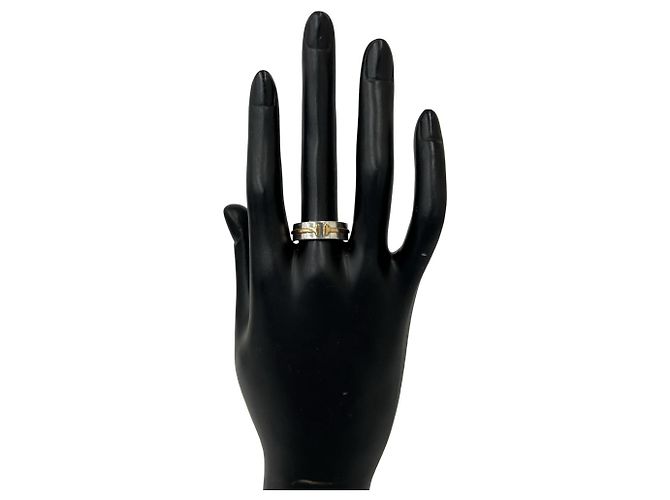 Tiffany & Co Anello Tiffany T TWO Narrow Argento D'oro - vista 2