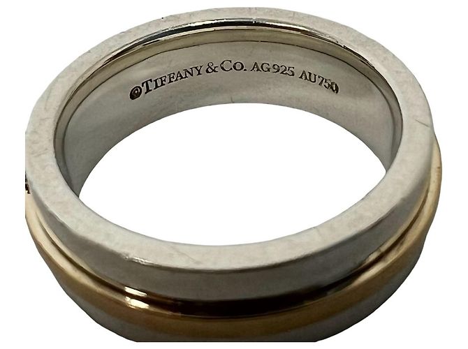 Tiffany & Co Anello Tiffany T TWO Narrow Argento D'oro - vista 3