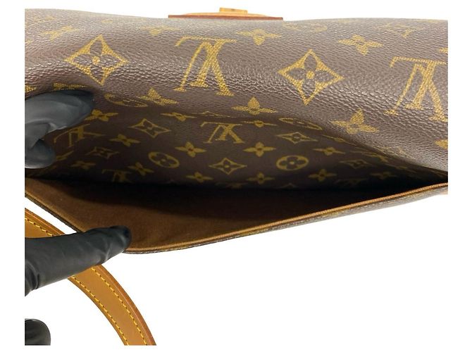 Borsa a tracolla Louis Vuitton Sologne Monogram in pelle Marrone - vista 10