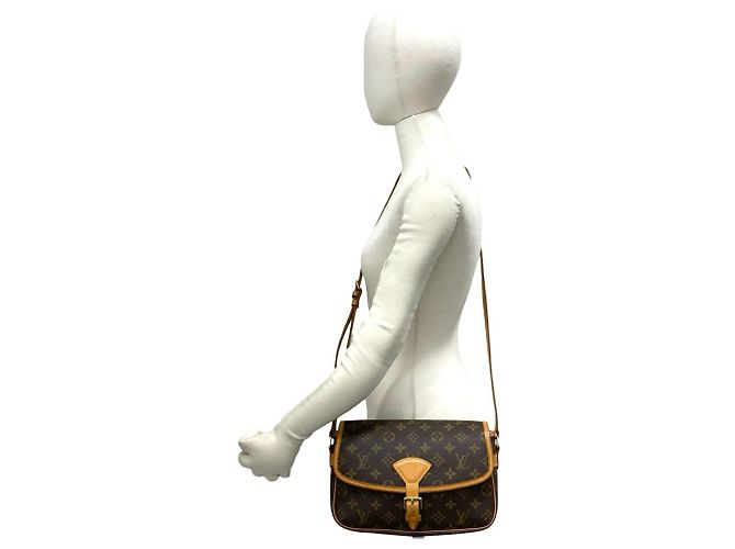 Borsa a tracolla Louis Vuitton Sologne Monogram in pelle Marrone - vista 2