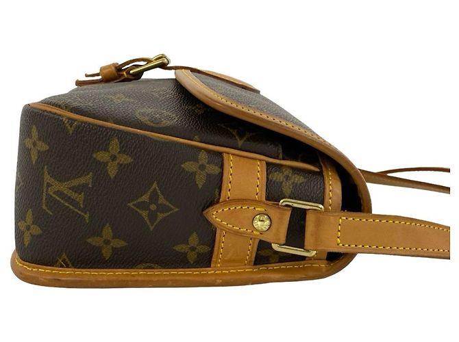 Borsa a tracolla Louis Vuitton Sologne Monogram in pelle Marrone - vista 6