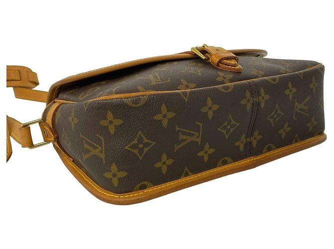Borsa a tracolla Louis Vuitton Sologne Monogram in pelle Marrone - vista 7