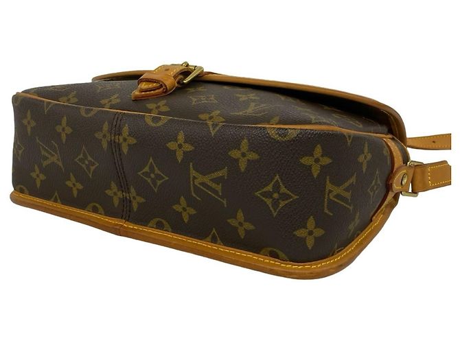 Borsa a tracolla Louis Vuitton Sologne Monogram in pelle Marrone - vista 8