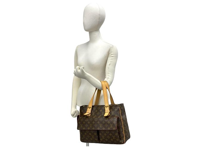 Louis Vuitton Multipli-Cité Monogram Leder Tote Bag Braun - Ansicht 2
