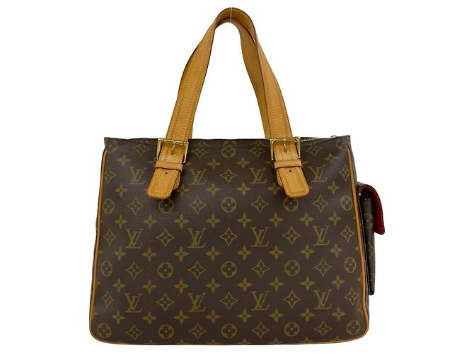 Louis Vuitton Multipli-Cité Monogram Leder Tote Bag Braun - Ansicht 3