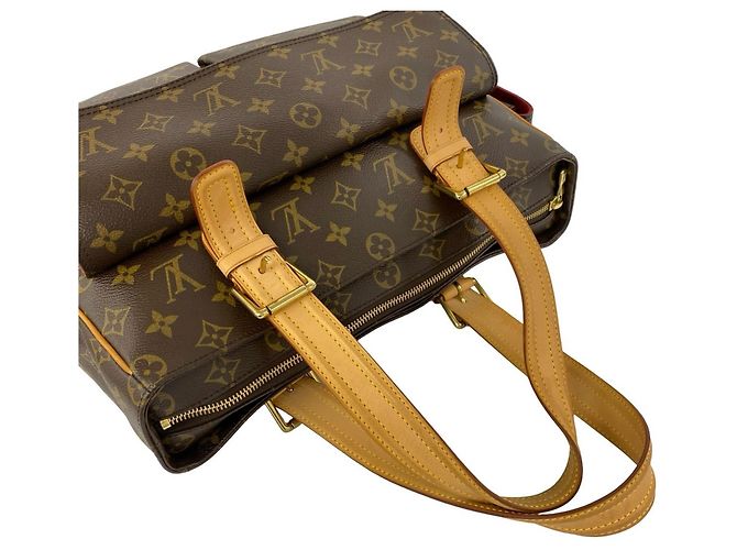 Louis Vuitton Multipli-Cité Monogram Leder Tote Bag Braun - Ansicht 4