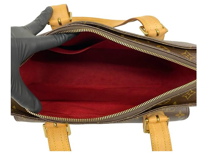 Louis Vuitton Multipli-Cité Monogram Leder Tote Bag Braun - Ansicht 9