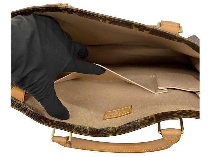 Louis Vuitton Sac Plat Monogram Tote Bag Marrone - vista 10