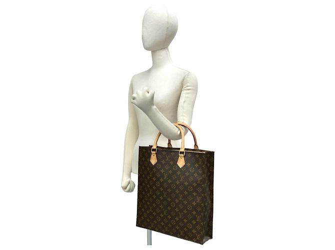 Louis Vuitton Sac Plat Monogram Tote Bag Marrone - vista 2