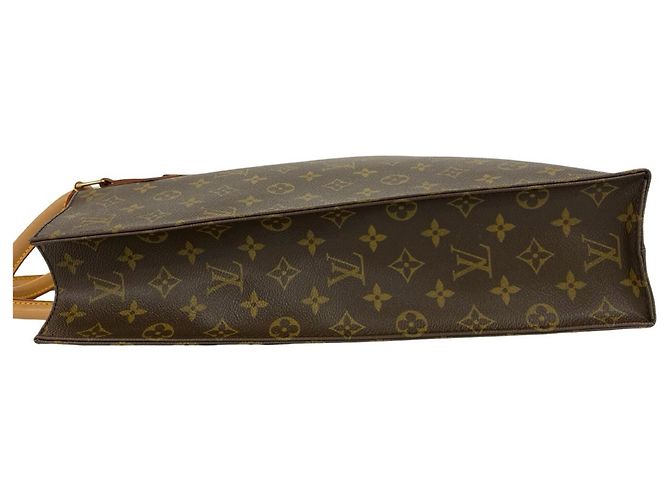 Louis Vuitton Sac Plat Monogram Tote Bag Marrone - vista 5