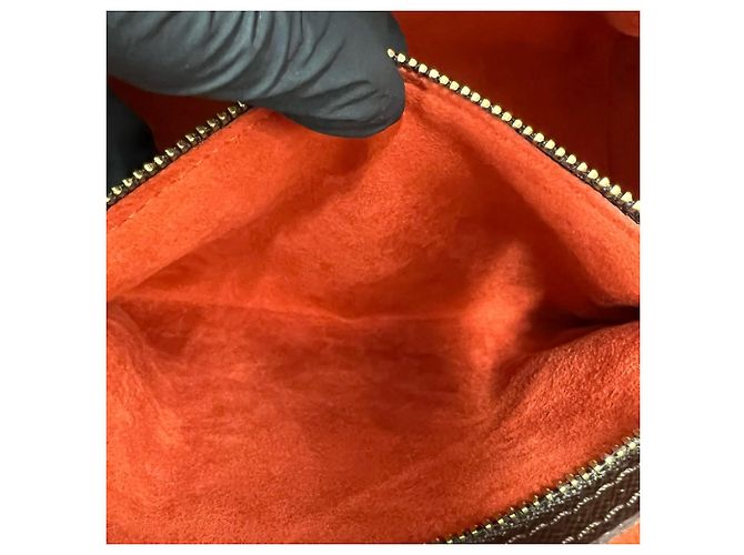 Louis Vuitton Vintage Triana Damier Lederhandtasche Braun - Ansicht 10