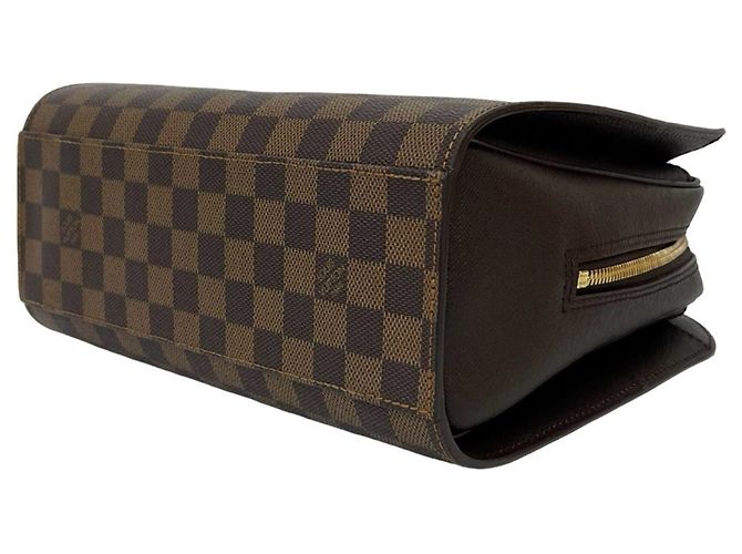 Louis Vuitton Vintage Triana Damier Lederhandtasche Braun - Ansicht 8