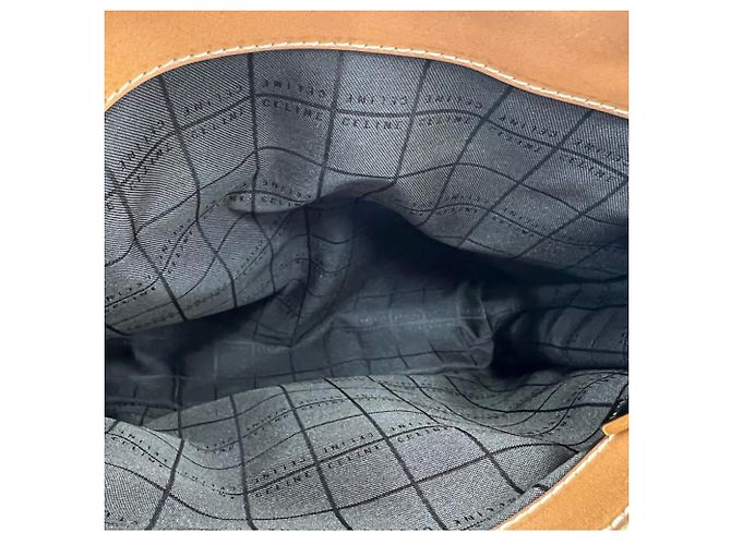 Céline CELINE Vintage Macadam Blazon Pattern Triomphe Leder Handtasche Mini Tote Bag Braun - Ansicht 9