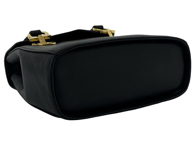 Borsa in pelle Gancini Salvatore Ferragamo Nero - vista 7