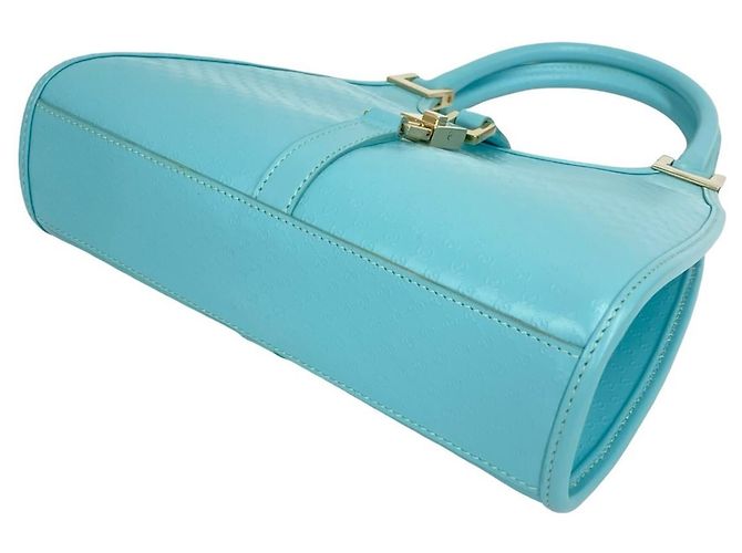 Gucci Jackie Lederhandtasche/Mini Tote Bag Blau - Ansicht 8