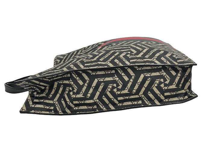Borsa a spalla Gucci GG Kaleido Sherry Line Nero Rosso Verde - vista 5