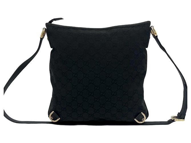 Borsa a tracolla Gucci Abbey con motivo logo GG Nero - vista 3