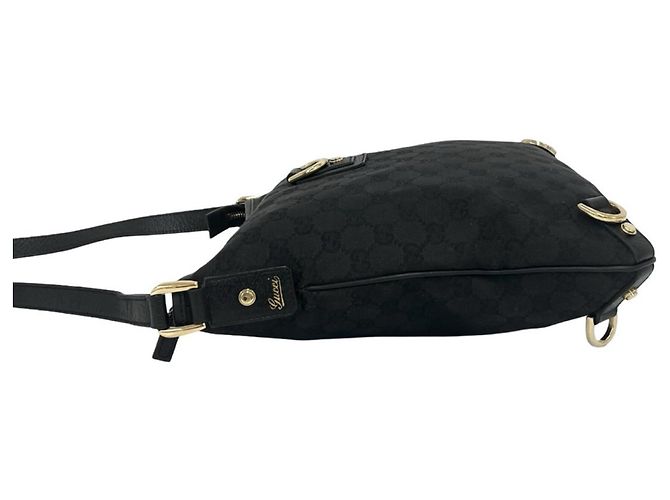 Borsa a tracolla Gucci Abbey con motivo logo GG Nero - vista 5