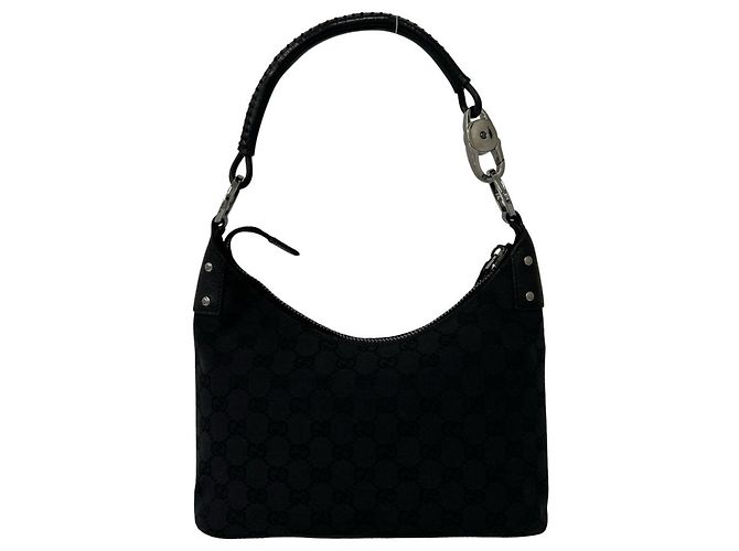 Mini borsa Gucci con motivo GG Nero - vista 3