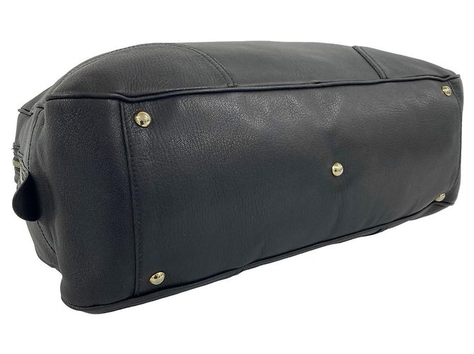 GUCCI Princy Sherry Line Leder Boston Bag Schwarz Rot Grün - Ansicht 7