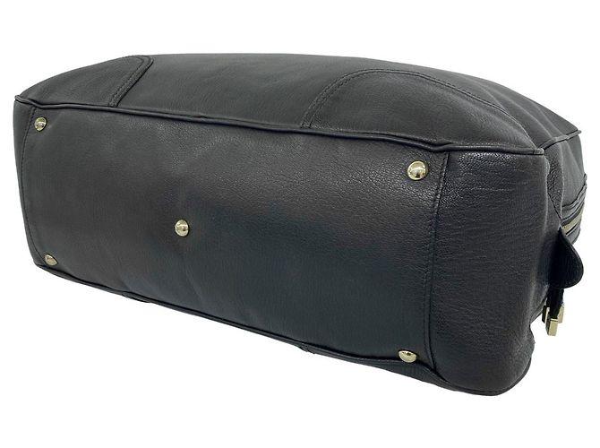 GUCCI Princy Sherry Line Leder Boston Bag Schwarz Rot Grün - Ansicht 8