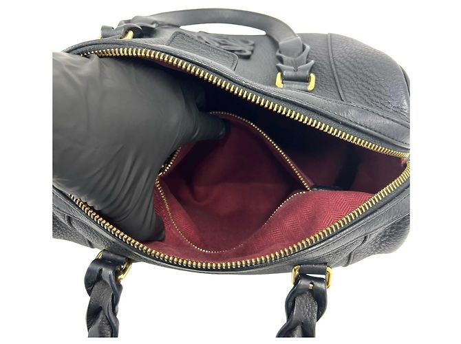 LOEWE Vintage Anagram Logo Leder 2-Way Handtasche Schwarz - Ansicht 10