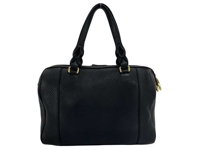 LOEWE Vintage Anagram Logo Leder 2-Way Handtasche Schwarz - Ansicht 3