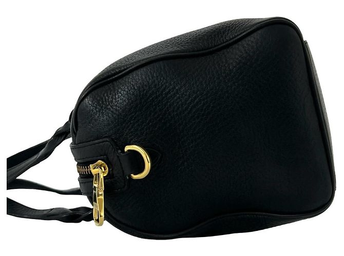 LOEWE Vintage Anagram Logo Leder 2-Way Handtasche Schwarz - Ansicht 5