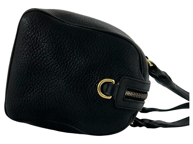 LOEWE Vintage Anagram Logo Leder 2-Way Handtasche Schwarz - Ansicht 6