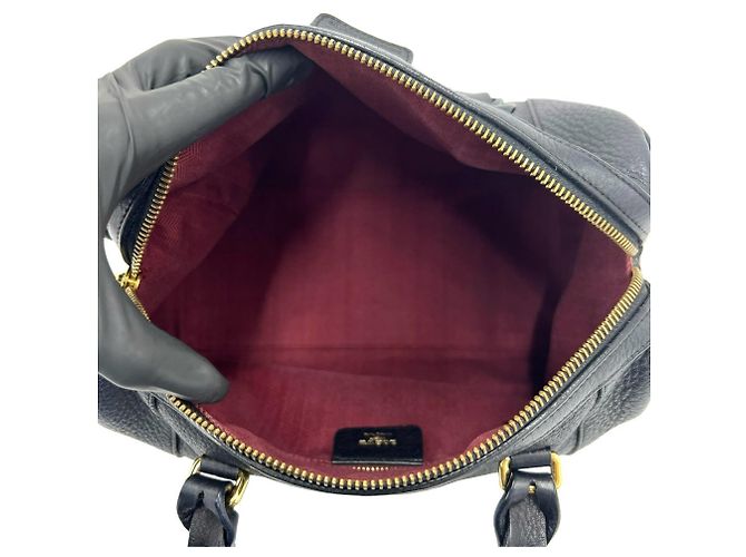 LOEWE Vintage Anagram Logo Leder 2-Way Handtasche Schwarz - Ansicht 9
