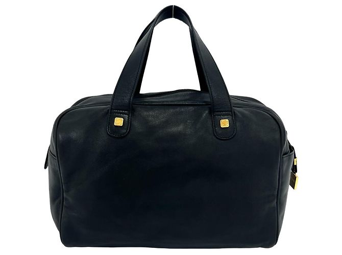 Loewe Vintage Amazona 28 Anagram Lederhandtasche Schwarz - Ansicht 3
