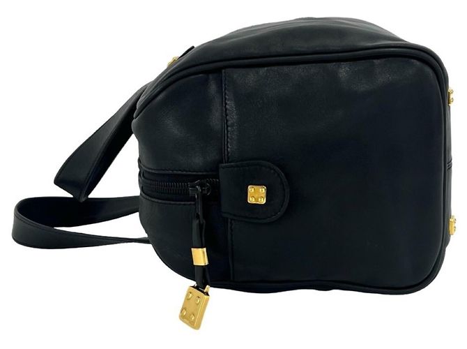 Loewe Vintage Amazona 28 Anagram Lederhandtasche Schwarz - Ansicht 5